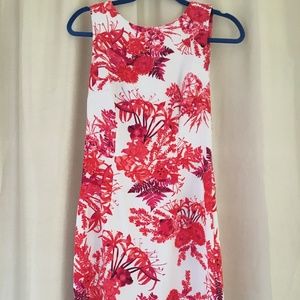 Mario Serrani Pink Floral Print Shift Dress